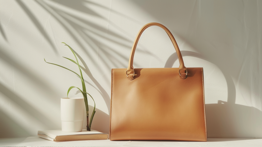 xfactor 94342 flat lay of a single structured leather handbag b 22eace88 f477 4010 b753 0a79a7774662