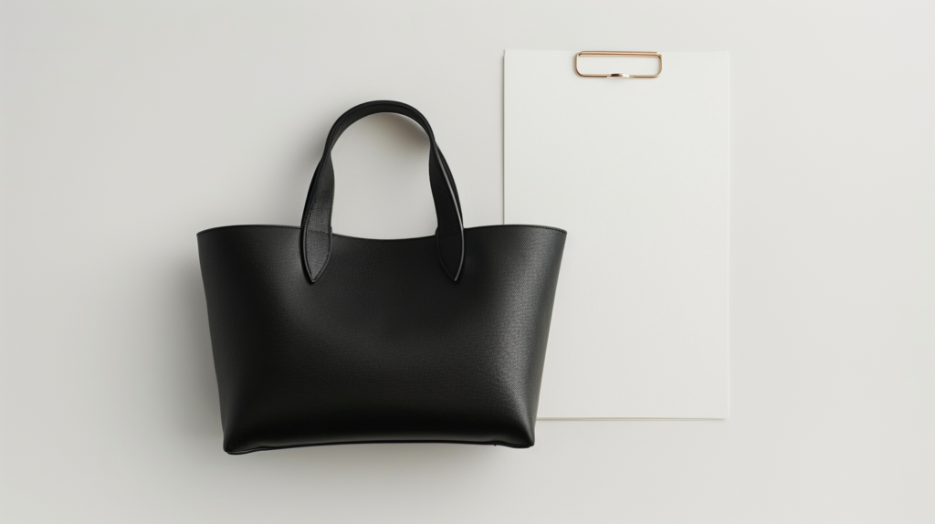 xfactor 94342 flat lay of a single structured leather handbag b fa015e75 f96f 47b4 ade4 7feda0b877c8