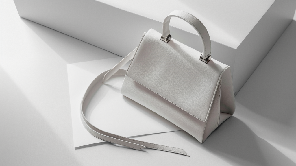 xfactor 94342 flat lay of a single structured leather handbag b fc519d98 8d5f 4da5 848b f6ab449b63c2