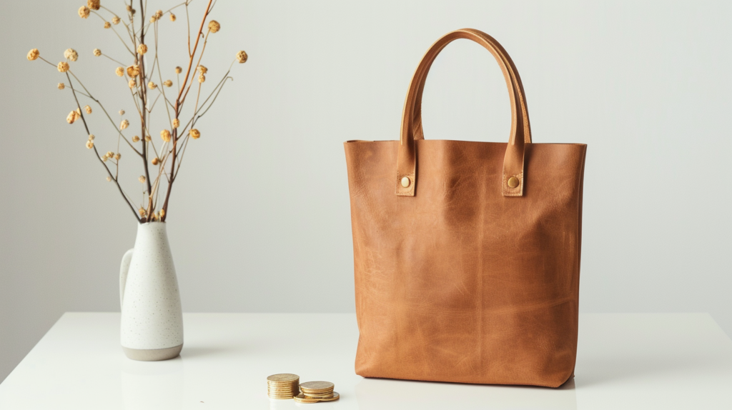 xfactor 94342 flat lay of a single structured leather tote bag 21c57194 179d 4fb1 add8 a32fc26e9e8d